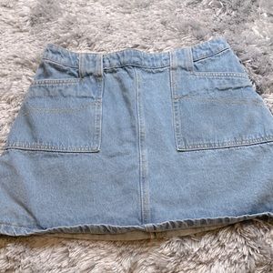 Listicle Light Wash Blue Jean Denim Mini Skirt Size Medium Excellent Condition